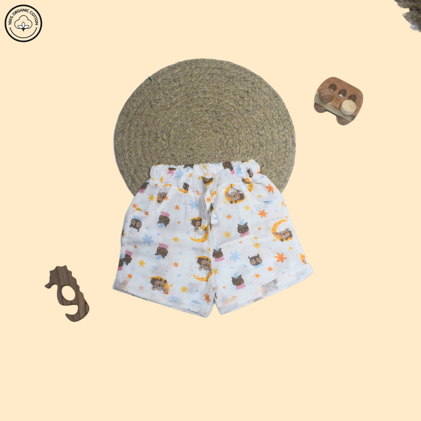 Bear & Moon Half Sleeve Co-ords Set