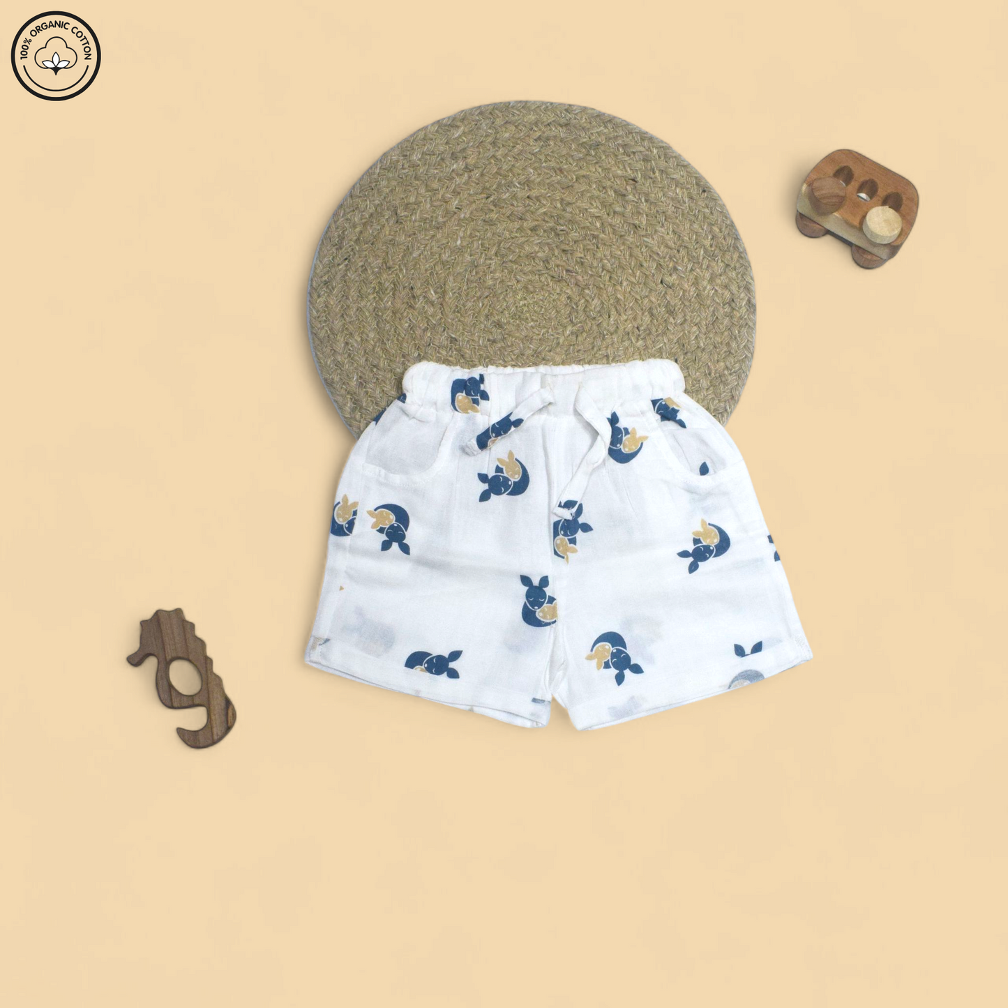 Timtots Bunny Muslin Half Sleeve Co-ords Set