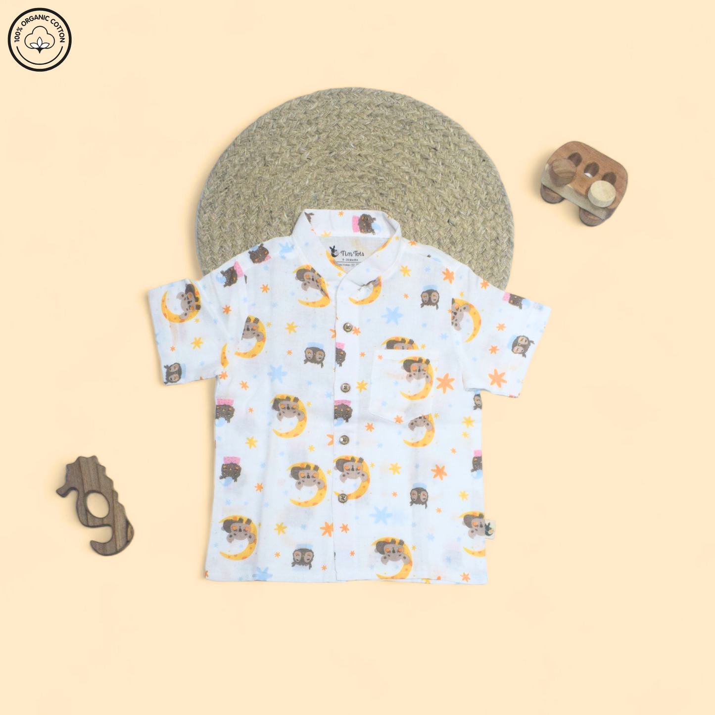Bear & Moon Half Sleeve Co-ords Set