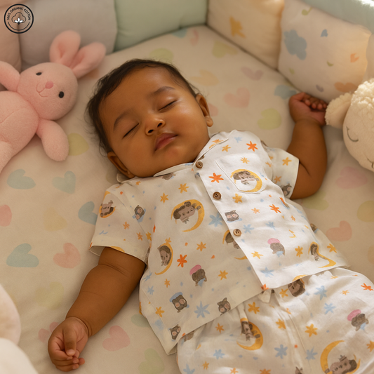 Bear & Moon Half Sleeve Co-ords Set
