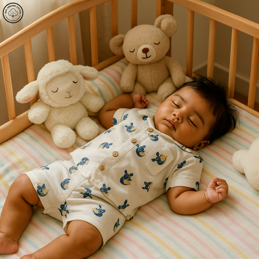 Timtots Bunny Muslin Half Sleeve Co-ords Set