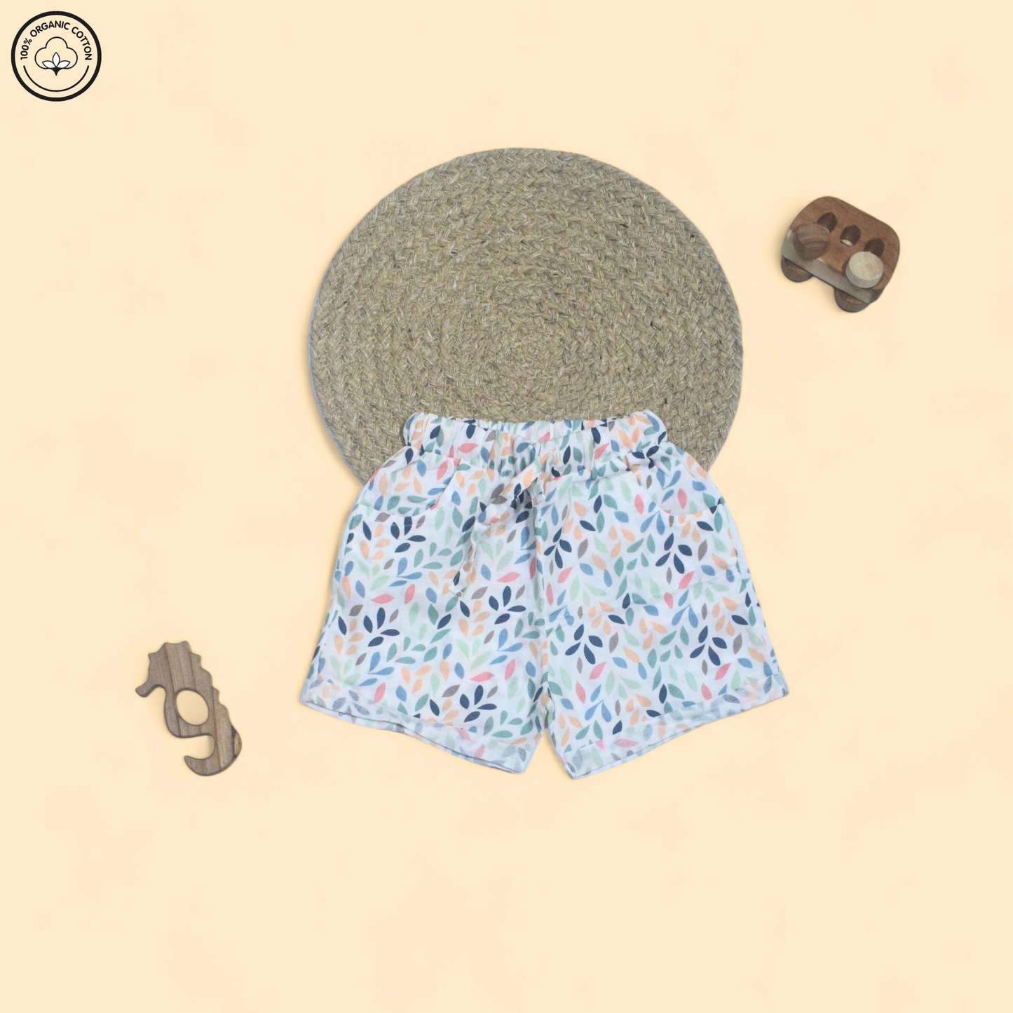 Leafy Muslin Half Sleeve Co-ords Set