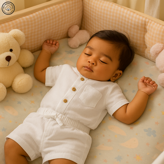 White Muslin Half Sleeve Co-ords Set