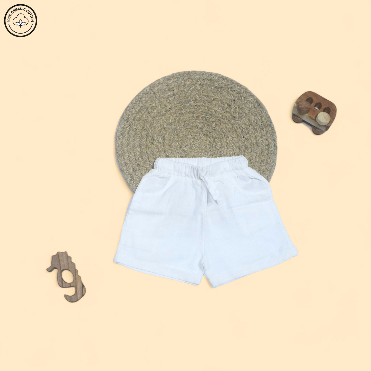 White Muslin Half Sleeve Co-ords Set