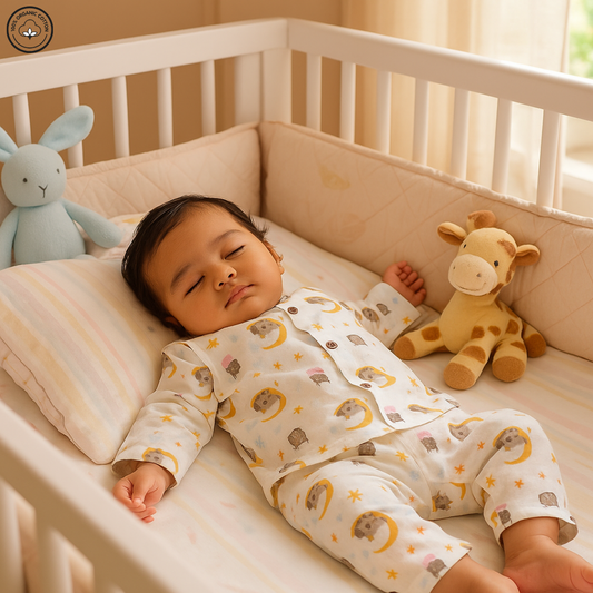 Bear & Moon Muslin Co-ord Set
