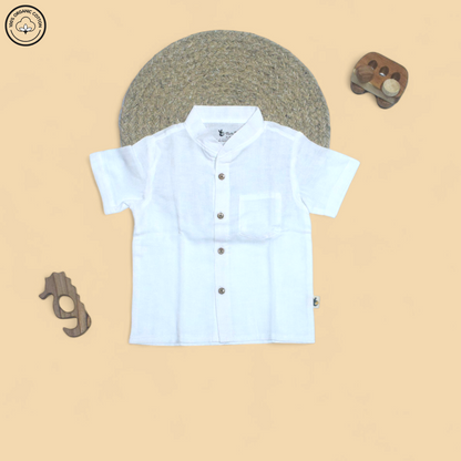 White Muslin Half Sleeve Co-ords Set
