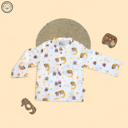 Bear & Moon Muslin Co-ord Set