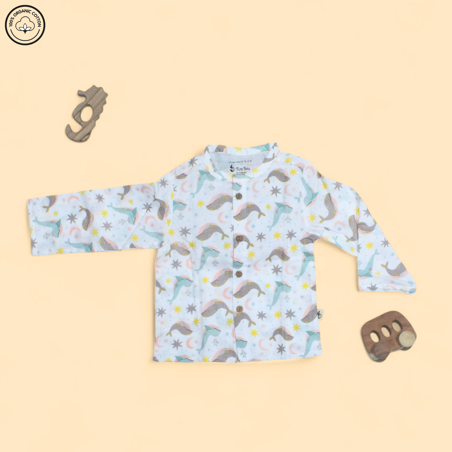 Dolhphin & Stars Muslin Co-ord Set