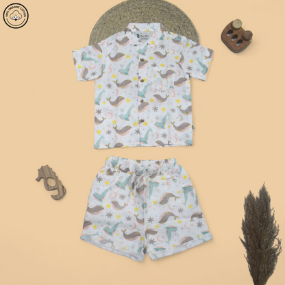 Dolhphin & Stars Half Sleeve Co-ords Set